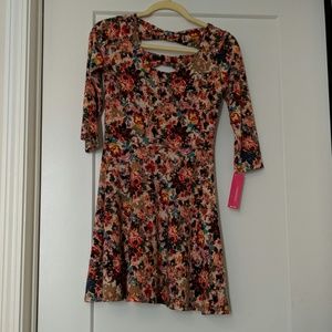Bow Back Floral Dress